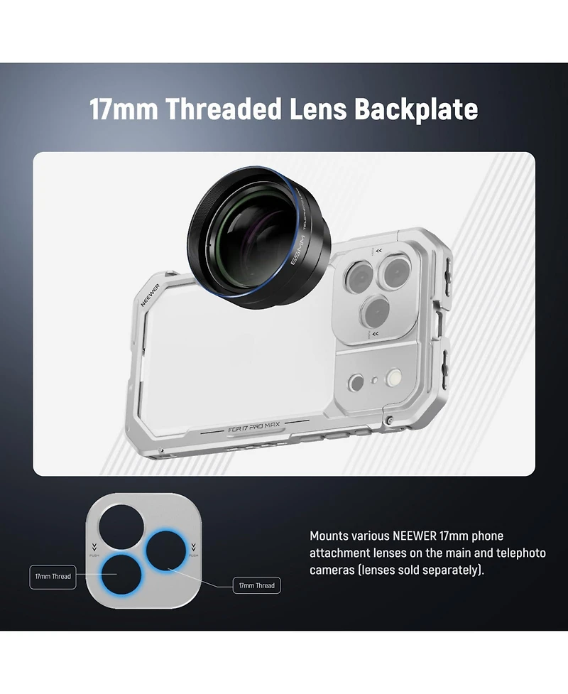 Neewer PA144 Camera Mounting Accessory with 4X for select iPhone models