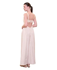 Pcfg Women's Daydreamers Strappy Maxi Dress With Knit Top