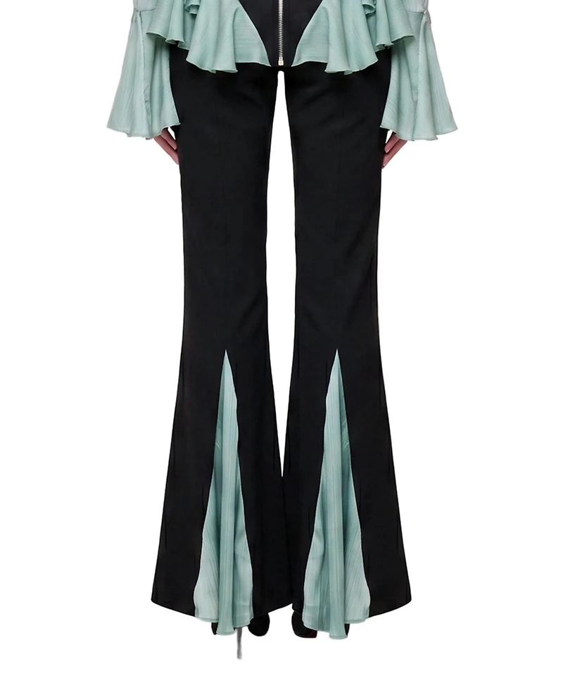 Pcfg Women's The Party Edit Contrast Chiffon Detail Pants
