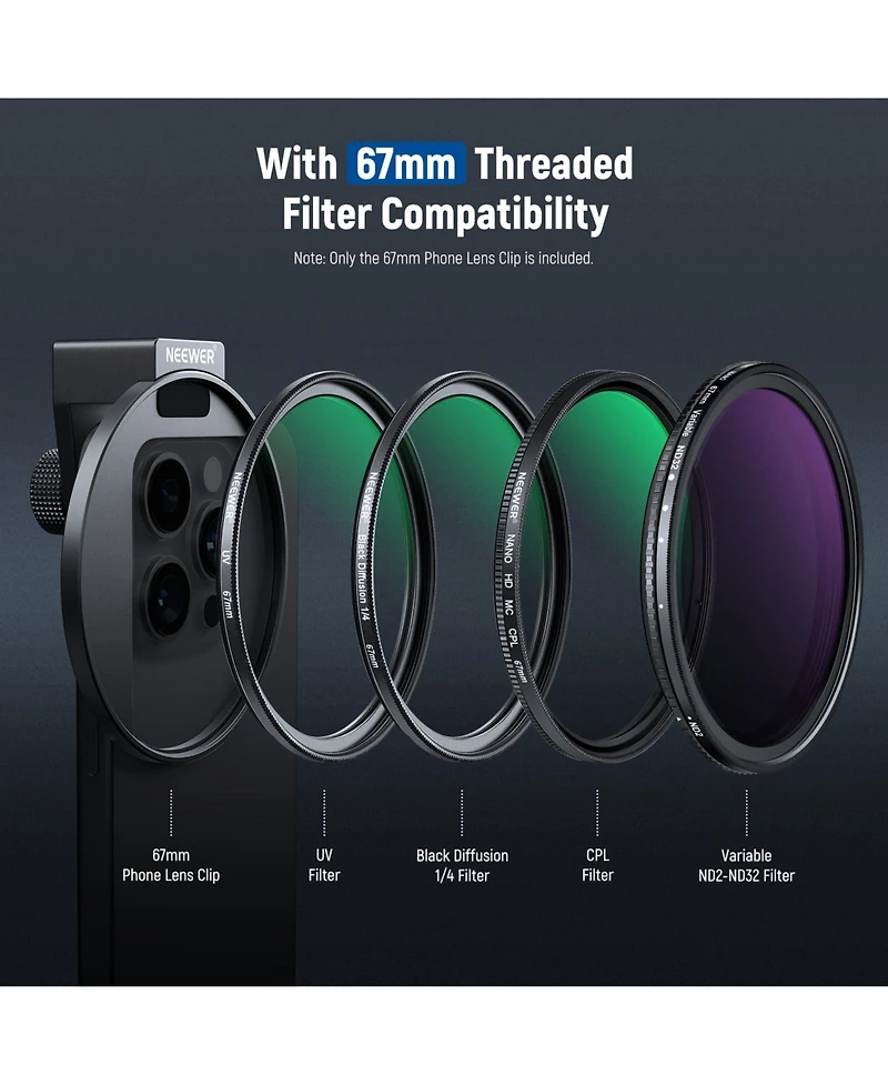 Neewer LA006 Camera Mounting Accessory for select iPhone and Android mobile devices