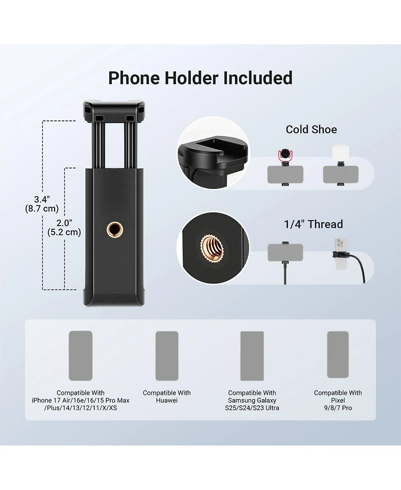 Neewer ST015 Camera Tripod for select iPhone and Android mobile devices