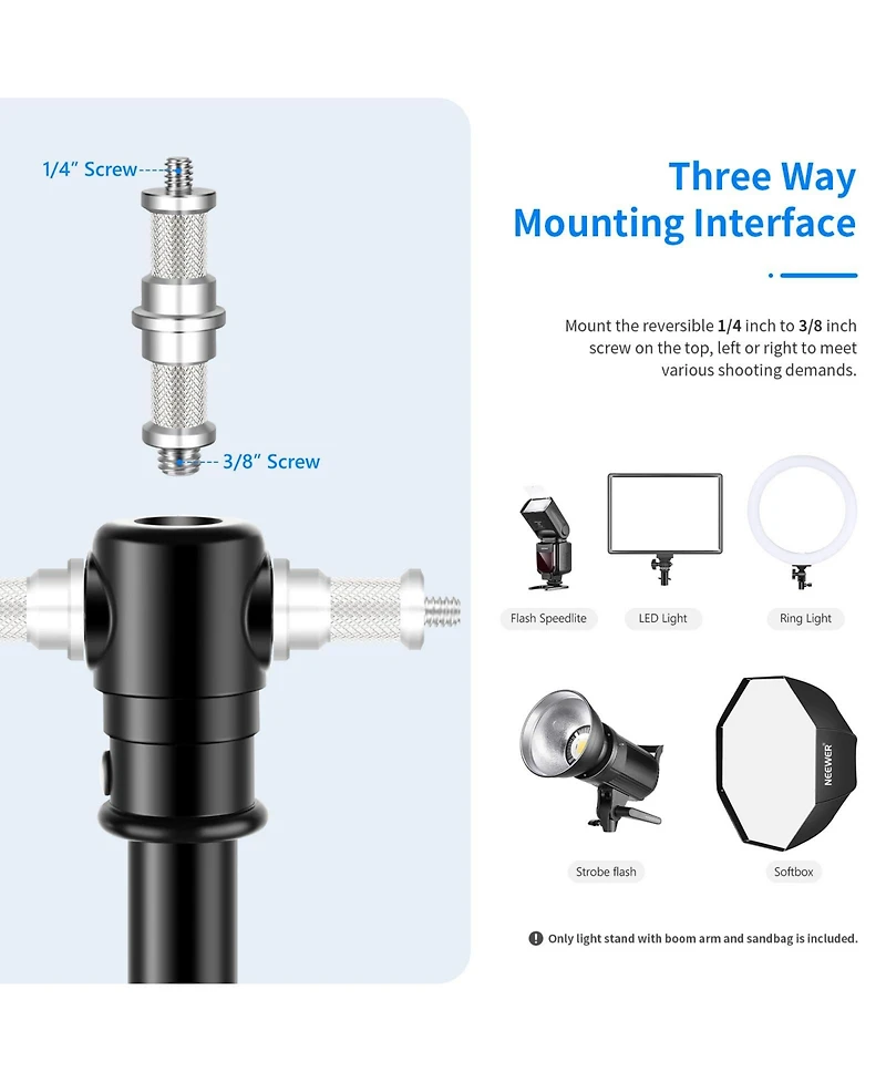 Neewer Photography Light Stand with 9.7feet, 3.8feet