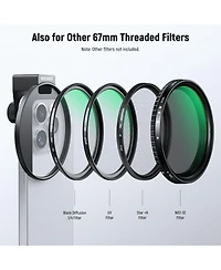 Neewer Fl-79 Camera Lens Accessory with Cpl for select iPhone and Android mobile devices