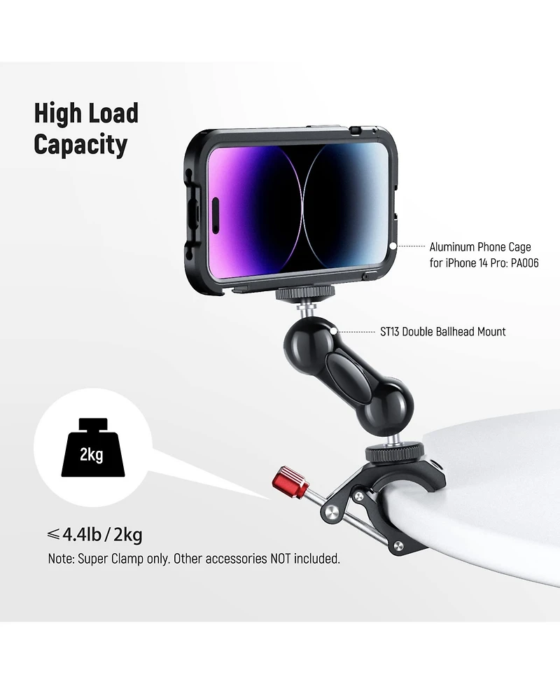 Neewer ST81 Camera Tripod with 4 Inch, 8 Inch, 4 kg for SmallRig Magic Arm