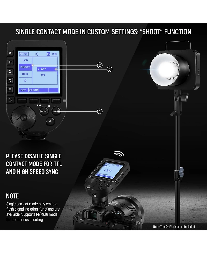 Neewer Z760 Camera and Photo Accessory with 300W, 400W, Ttl for Sony 1/8000s Hss Large Screen Slanted Design 5