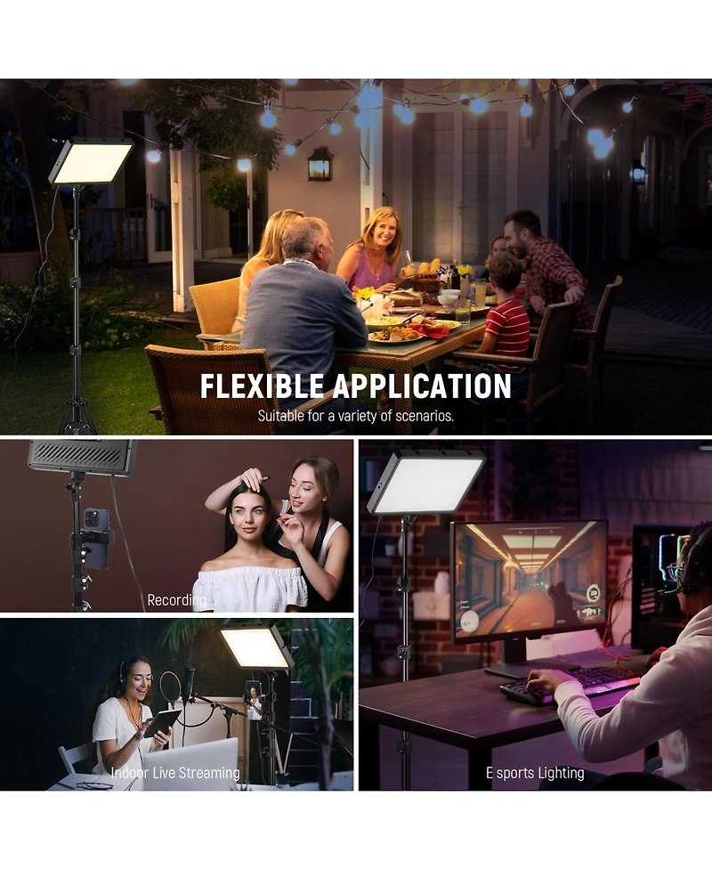 Neewer BP300 Led Video Light with 150cm, 6500K, Bi Color