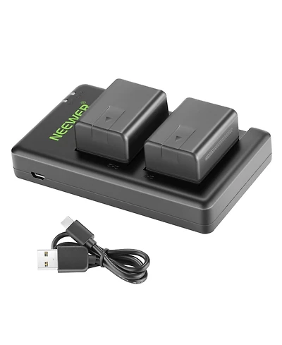 Neewer Vw-VBT190 Camera Battery and Charging Accessory with 1950 mAh for Panasonic Hc-V110 V130 V160 V180 Hc-V201 V210 V250