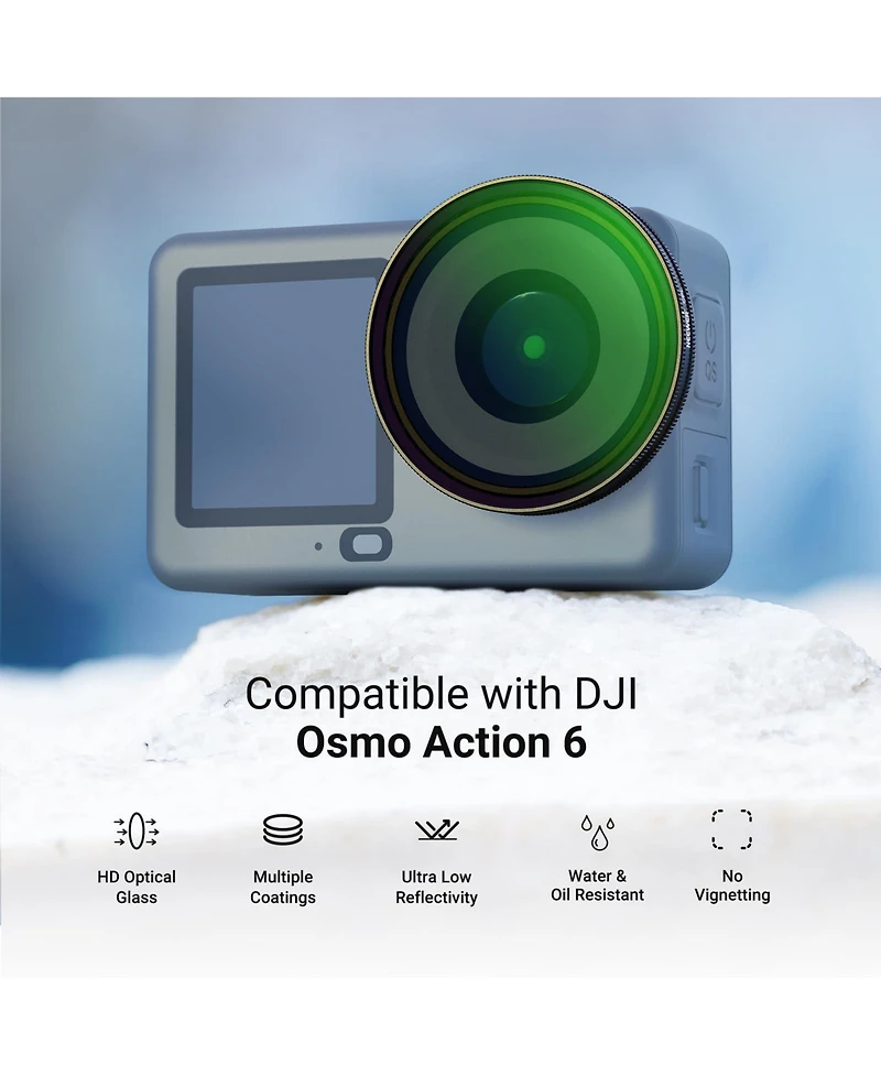 Neewer Fl-B42 Camera Lens Accessory with Cpl for select Dji Osmo Action models