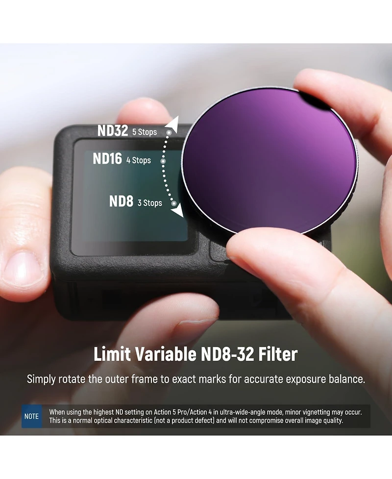 Neewer ND8-32 Camera Lens Accessory with ND8-32 for select Dji Osmo Action models