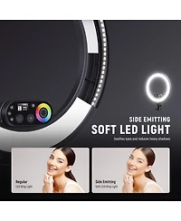 Neewer RL45C Ring Light with 45W, 3100lux, 2500K-10000K for select iPhone models