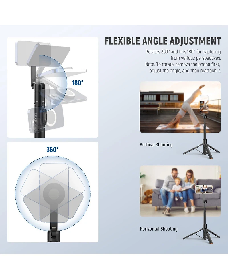 Neewer PA989 Camera Tripod for select iPhone and Android mobile devices