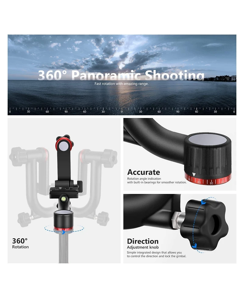 Neewer GM101 Camera Tripod with 30lbs, 13.6kg