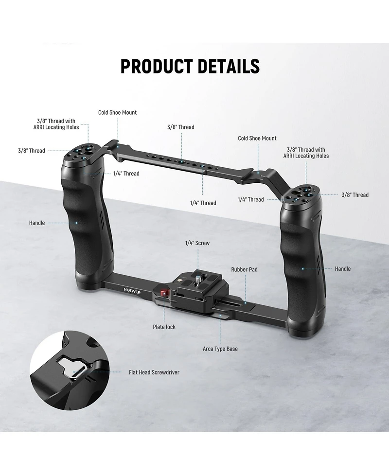 Neewer CA077 Camera Mounting Accessory for SmallRig Neewer Base Plate