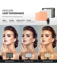 Neewer Led Video Light with 176 Led, 5600K for select Canon, Nikon and Sony cameras