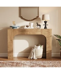 homfan 47 Inch Slim Farmhouse Console Table, Narrow Wooden Entryway Table, Space-Saving Hallway Furniture, Ideal Behind Sofa or in Foyer