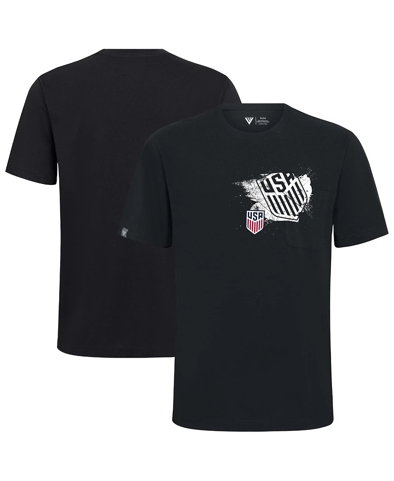 LevelWear Men's Black Usmnt Focal Blasted T-Shirt