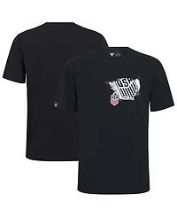 LevelWear Men's Black Usmnt Focal Blasted T-Shirt
