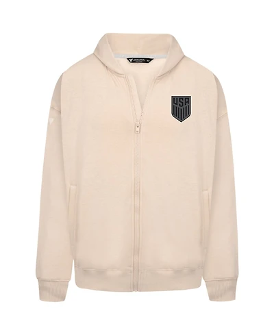 LevelWear Men's Khaki Usmnt Oversized Uphill Full-Zip Hoodie
