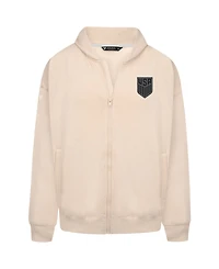LevelWear Men's Khaki Usmnt Oversized Uphill Full-Zip Hoodie