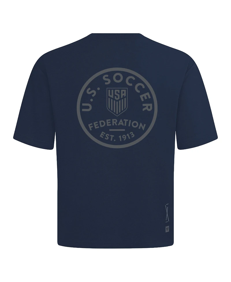 LevelWear Men's Navy Usmnt Luxe Signature Knit Transit T-Shirt