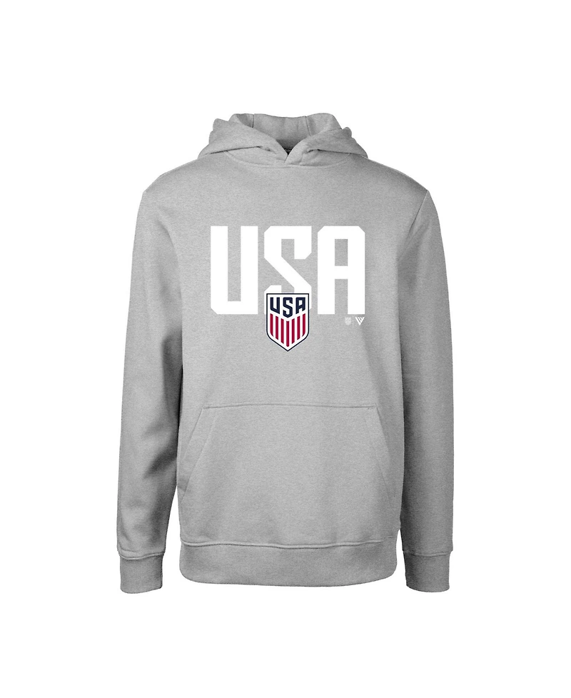 LevelWear Big Boys and Girls Gray Usmnt Podium Mascot Pullover Hoodie