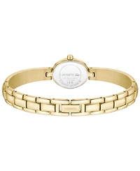 Lacoste Women's Quartz Suzanne Gold-Tone Stainless Steel Bangle Bracelet Watch 18.5mm