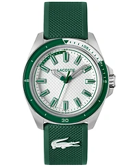 Lacoste Men's Quartz Capbreton Green Silicone Strap Watch 43mm