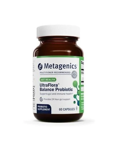 Metagenics Ultraflora Balance Probiotic Shelf Stable Daily Gut Health Supplement For Digestive Immune Support 60 Capsules