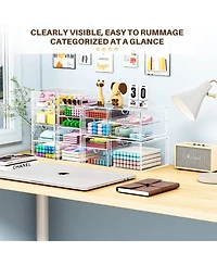 Xdovet Makeup Organizer 16 Drawers Desktop Accessories Dustproof