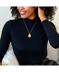 InvisaWear Gold Star Burst Charm Necklace