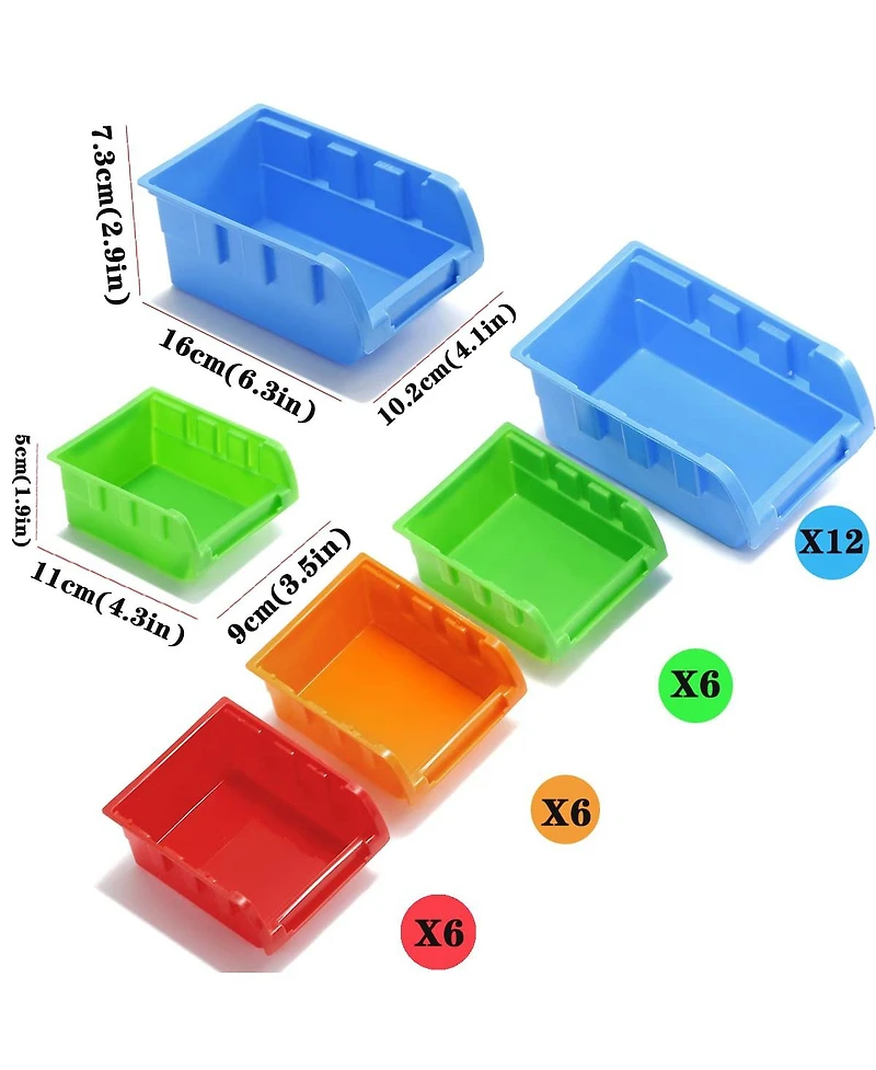 Xdovet Wall mounted parts rack tool storage rack suitable for screws, etc