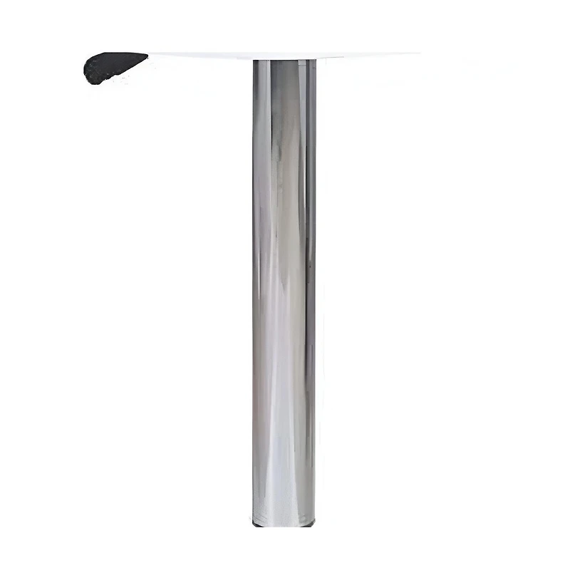 HomeRoots 24" Rounded Wood and Iron Bar Table