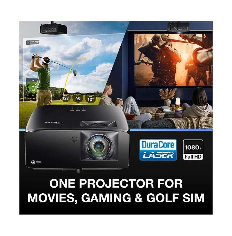 Optoma GT2400Hdr 4200 Lumen Full HD Short Throw Laser Dlp Projector Hdmi HdR