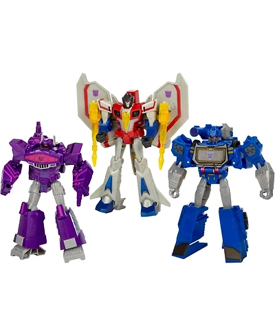 Transformers Commander Class Shockwave, Starscream and Soundwave Decepticon Commander 3-Pack Generations War for Cybertron