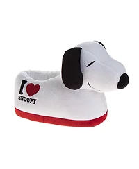 Snoopy Toddler Girls (5,7,9) Plush 3D Slippers