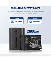 Neewer Lp-E6 Camera Battery and Charging Accessory with 2000 mAh for Canon 5D Mark Ii Iii 5D Mark Iv