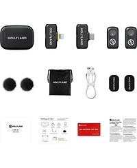 Hollyland Lark A1 2.4GHz 2-Person Wireless Combo Lavalier Microphone System