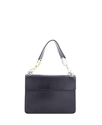 Pre-Owned Fendi Medium Kan I F Shoulder Bag Leather and Zucca Velvet