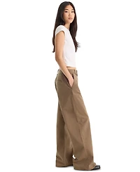 Good American Women's Low Slung Slouchy Straight-Leg Baggy Trouser