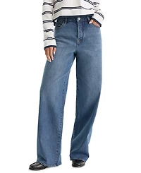 Good American Women's Vintage Wide-Leg High-Rise Jeans