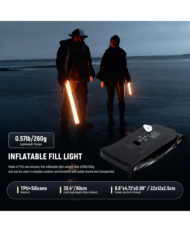 Neewer GC21B Led Video Light with 90cm, 21W, 1300Lux