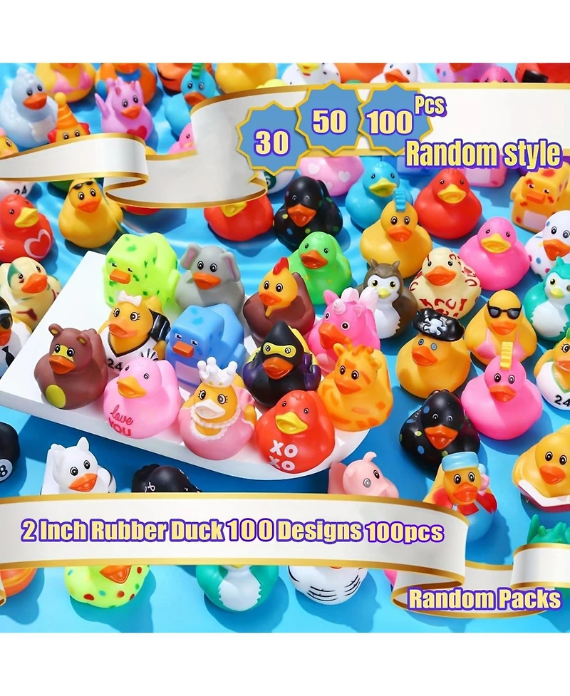 Gnuadz Rubber Ducks Mini Bath Pool Party Favors