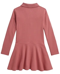 Polo Ralph Lauren Girls' 2T-6X Stretch Mesh Long-Sleeve Dress