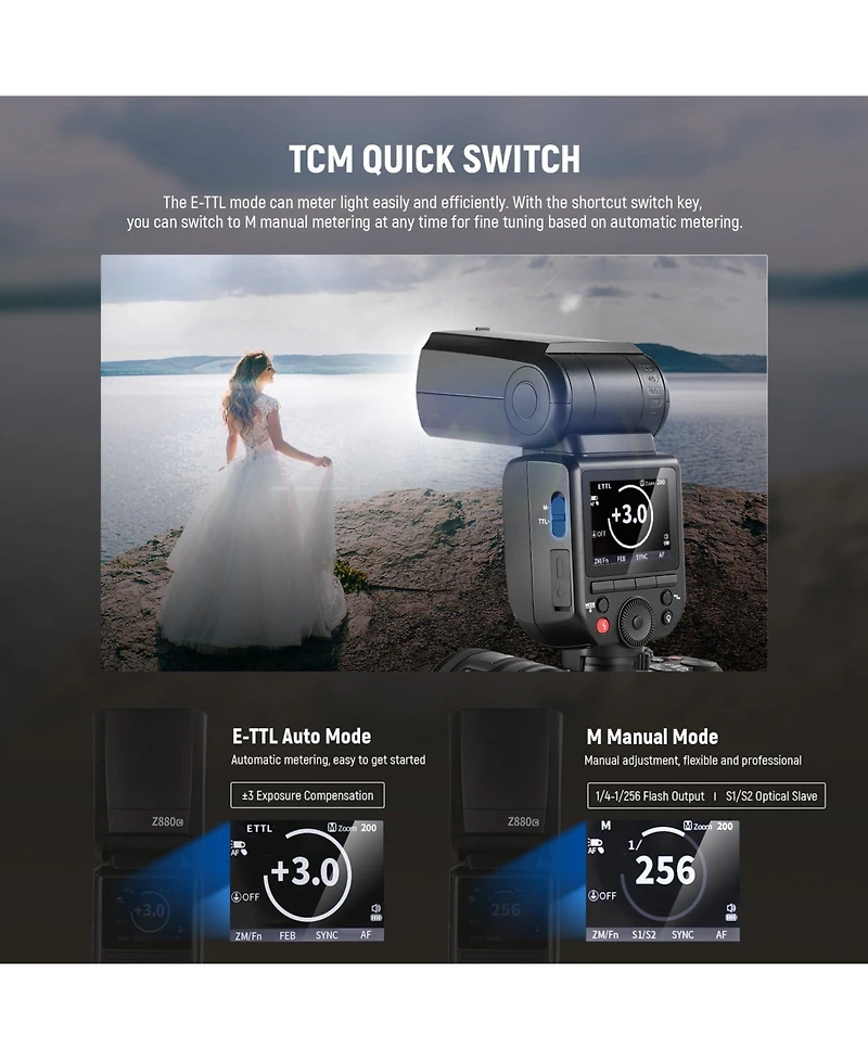 Neewer Z880-c Camera Flash with 76Ws, 3000mAh, Ttl for Canon