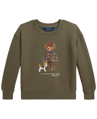 Polo Ralph Lauren Girls' 2T-6X Bear Long-Sleeve Sweatshirt