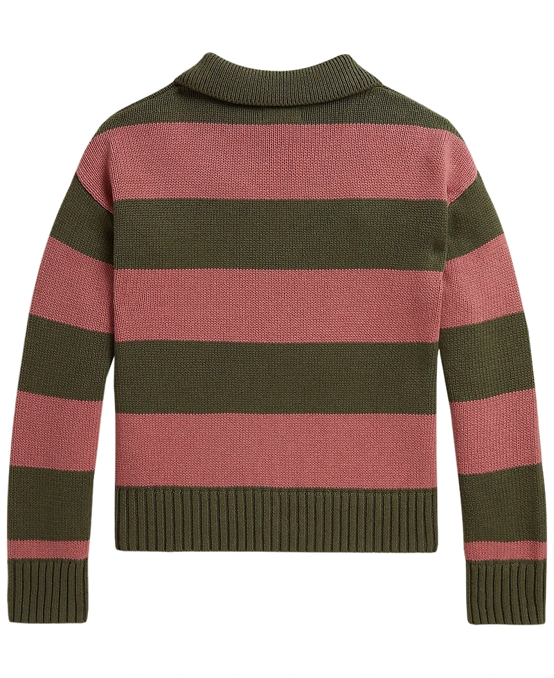 Polo Ralph Lauren Girls' 7-16 Striped Long-Sleeve Sweater