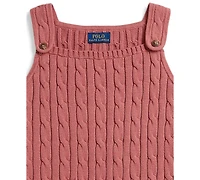 Polo Ralph Lauren Girls' 7-16 Cable-Knit Cotton Sleeveless Sweater Dress