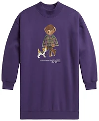 Polo Ralph Lauren Girls' 7-16 Bear Fleece Sweatshirt Dress