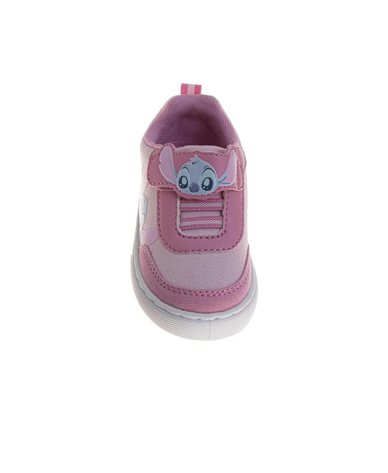 Disney Little Girls (3-10) Stitch Hook & Loop Sneakers