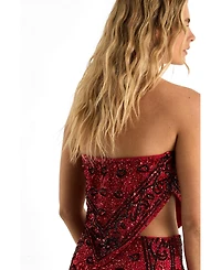Nasty Gal Women's Hand Embellished Hanky Hem Top